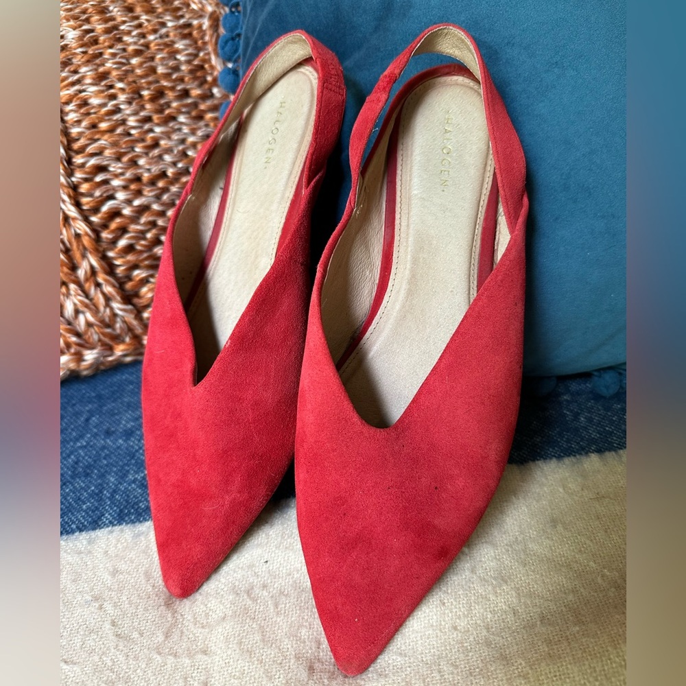 Halogen suede flat